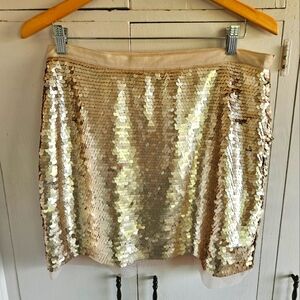 Sabine sequin goldish colored skirt